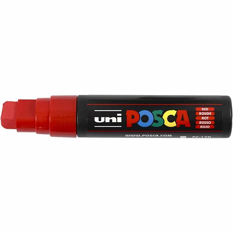Posca Marker, no. PC-17K, line 15 mm, extra broad, red, 1 pc [HOB-279040]