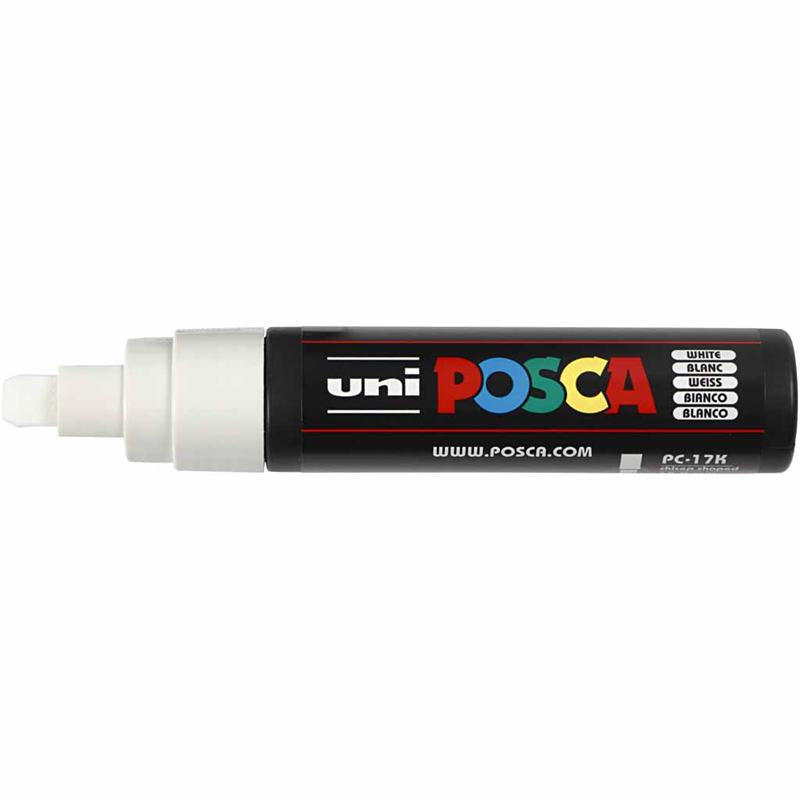 Posca Marker, no. PC-17K, line 15 mm, extra broad, white, 1 pc [HOB-279052]