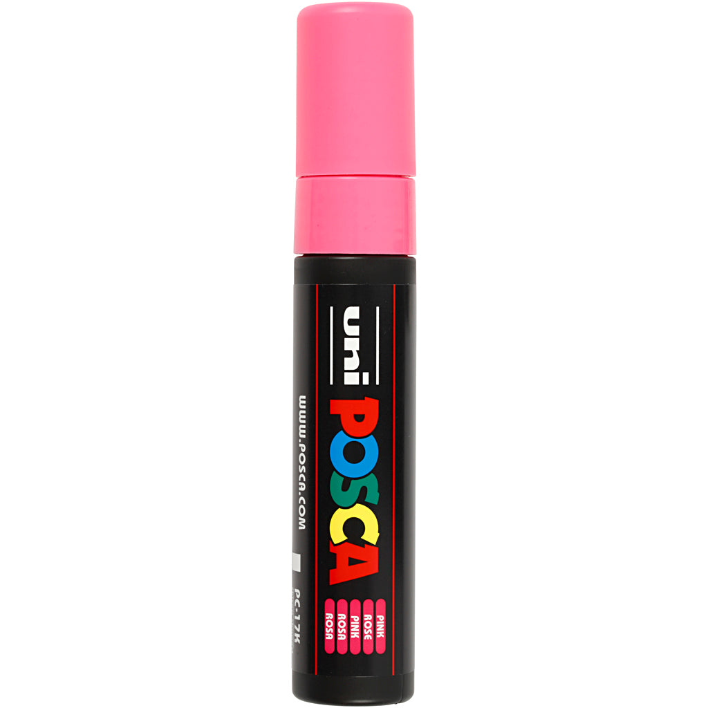 Posca Marker, no. PC-17K, line 15 mm, extra broad, pink
