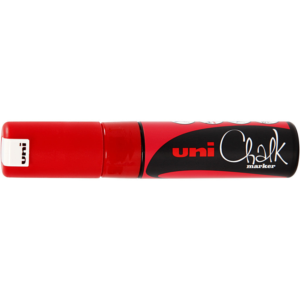 Chalk Pen, line 8 mm, red, 1 pc [HOB-279940]