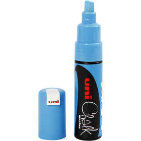 Chalk Pen, line 8 mm, light blue, 1 pc [HOB-279957]