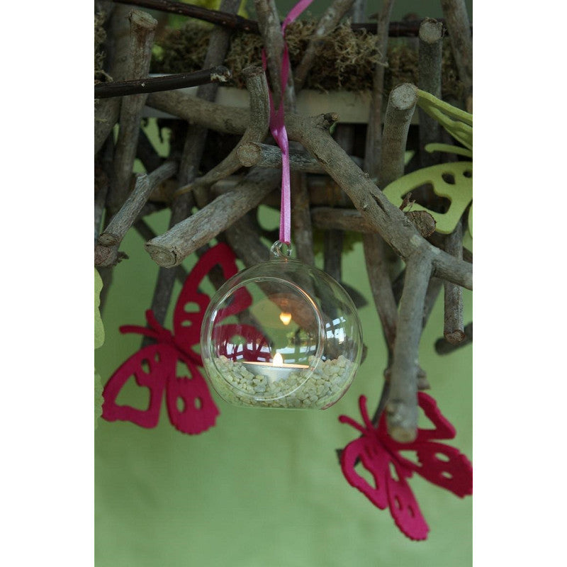 Glass Ball for Tealight Ø10cm x 11,8 cm (6 pcs) [IFS-28051]