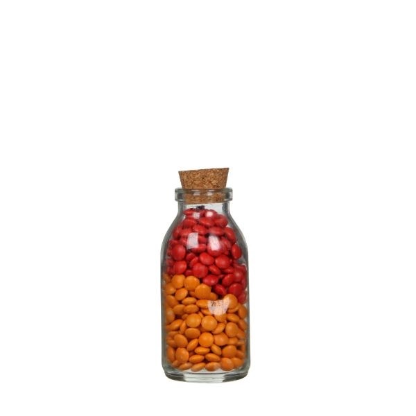 Glass Bottle 100ml 10.5cm tall Ø 5cm (tray with 32 pcs) [IFS-28072]