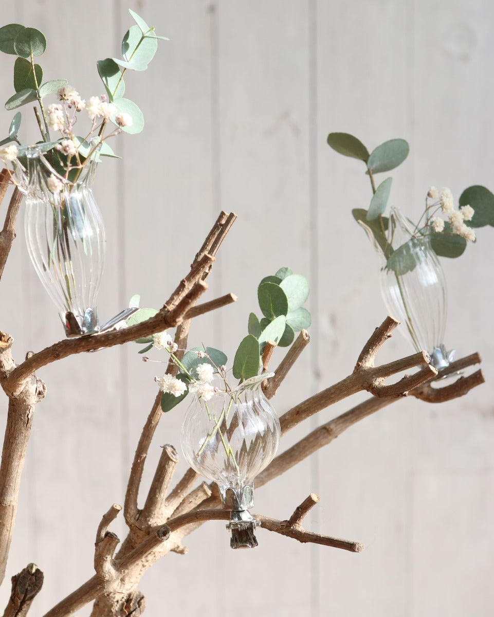 Vases on clip Ø4cm assorted of 3 vases (1 pcs.) [IFS-28092]