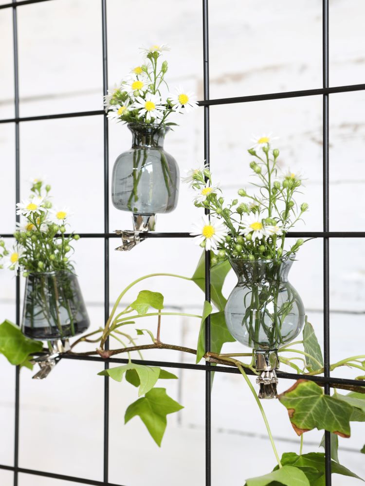 Vases on clip assortment of 3 pieces Grey (1 pcs.) [IFS-28096]