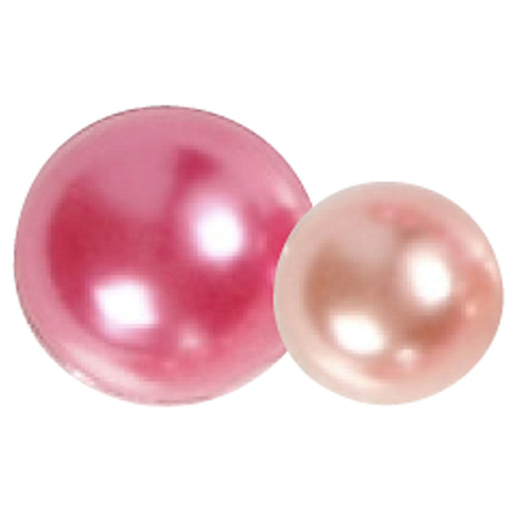 Half Pearls, size 2-8 mm, pink, 140 pc/ 1 pack [HOB-28320]
