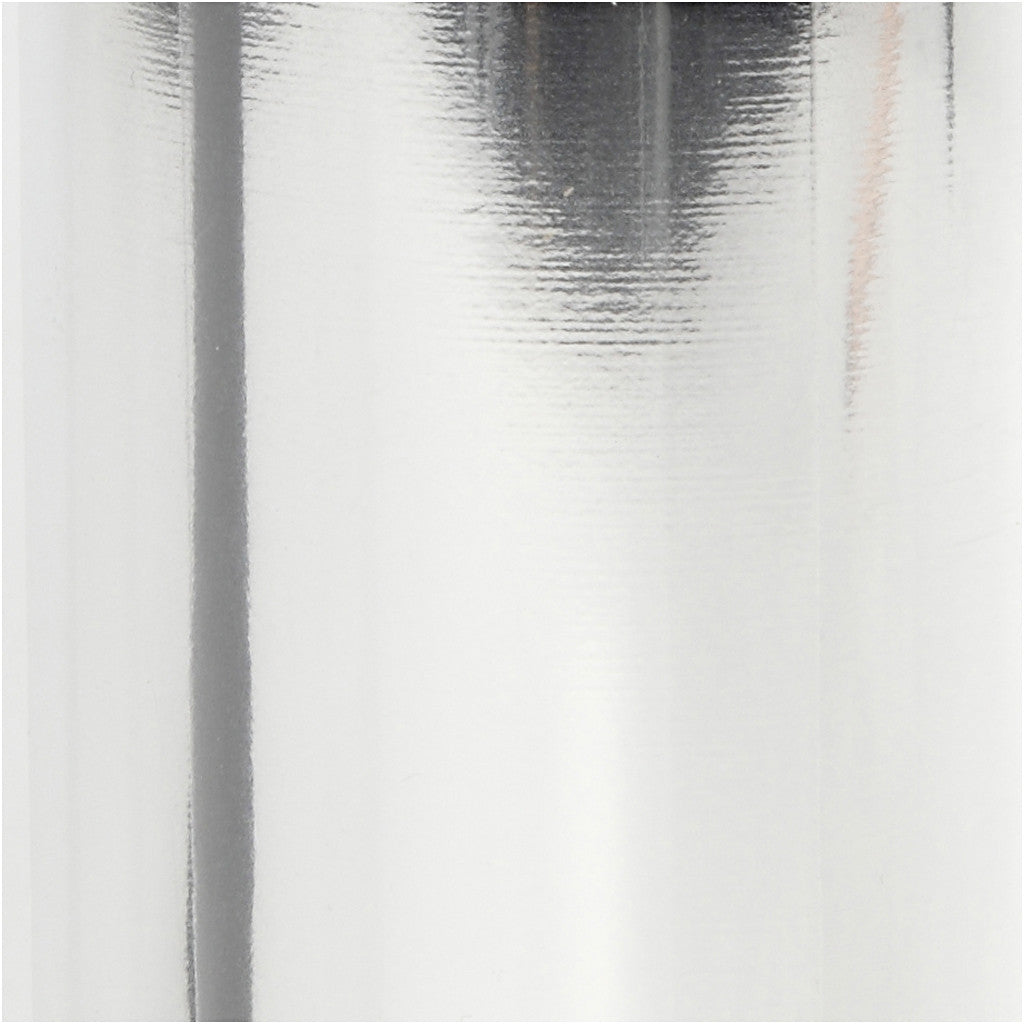 Deco Foil, W: 15,5 cm, thickness 0,02 mm, silver, 50 cm/ 1 roll [HOB-283560]
