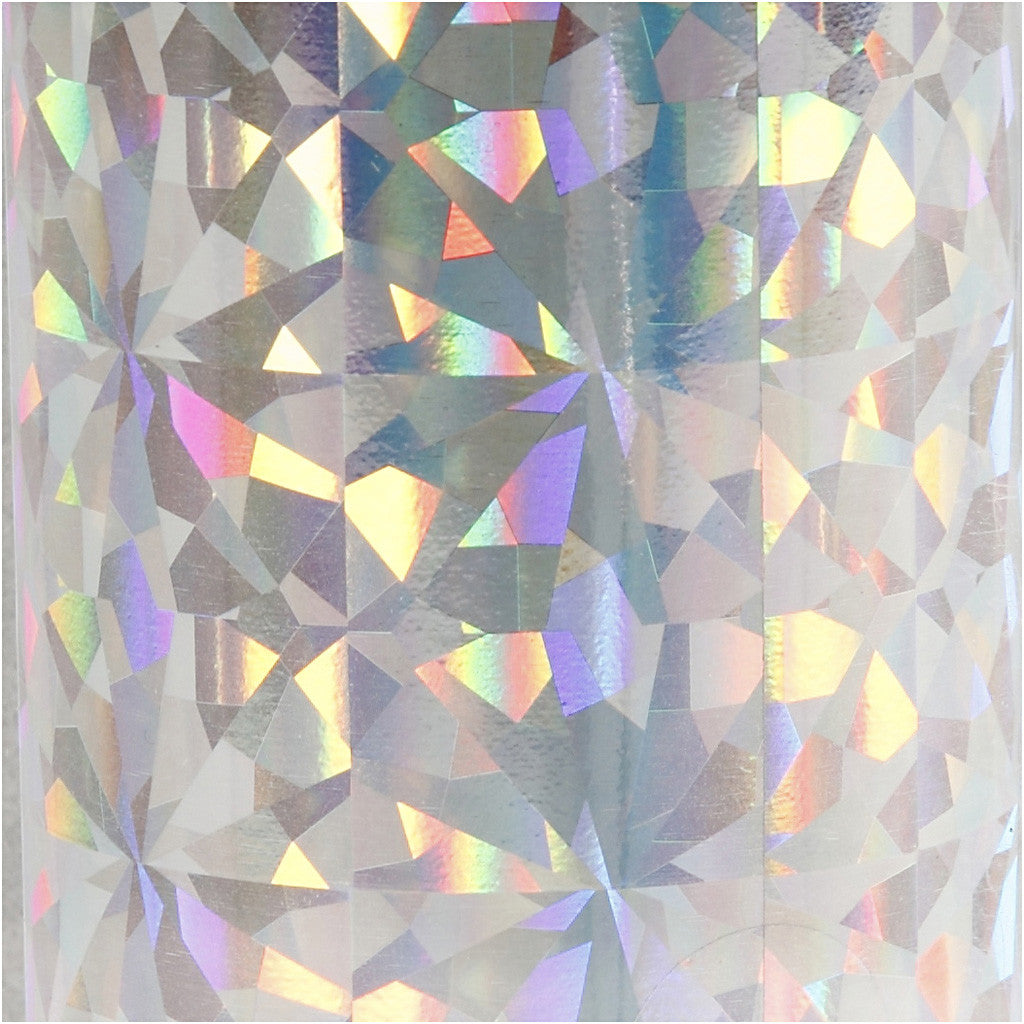 Deco Foil, W: 15,5 cm, thickness 0,02 mm, silver, 50 cm/ 1 roll [HOB-283569]