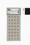 Rhinestones, dia. 8 mm, gold, 32 pc/ 1 pack [HOB-283819]