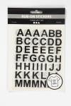 Rub-on Stickers, letters and numbers, H: 17 mm, W: 17 mm, sheet 12,2x15,3 cm, black, 1 pack [HOB-283966]