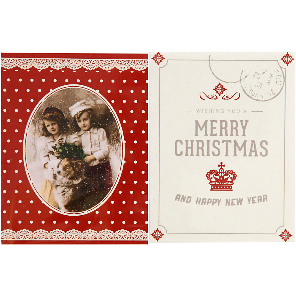 Felt Decoration, size 6,5x8,5 cm, thickness 1 mm, 4 pc