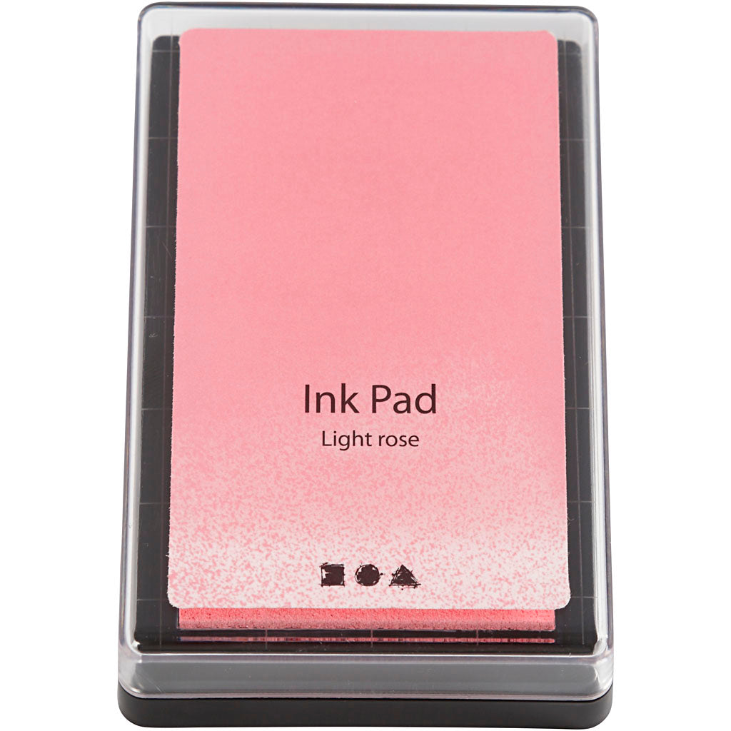Ink Pad, H: 2 cm, size 9x6 cm, light rose, 1 pc [HOB-285331]