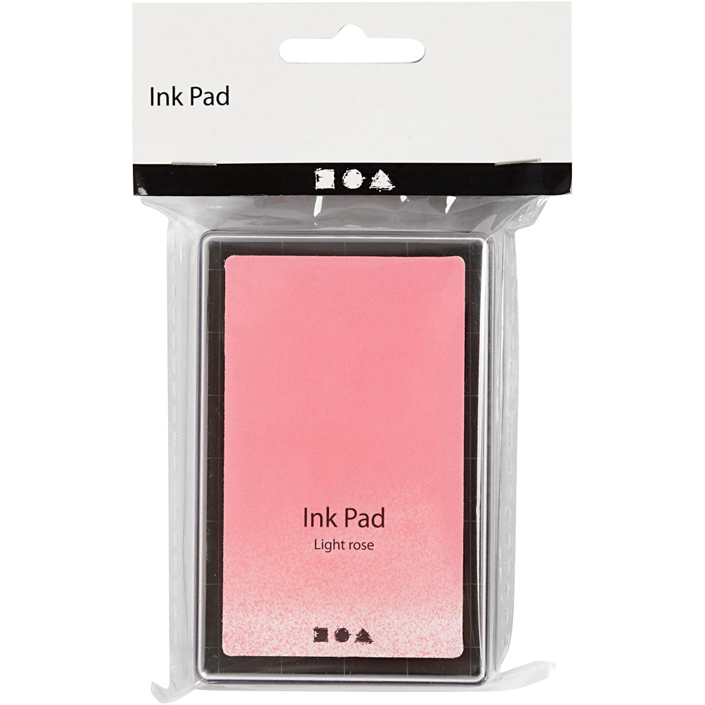 Ink Pad, H: 2 cm, size 9x6 cm, light rose, 1 pc [HOB-285331]