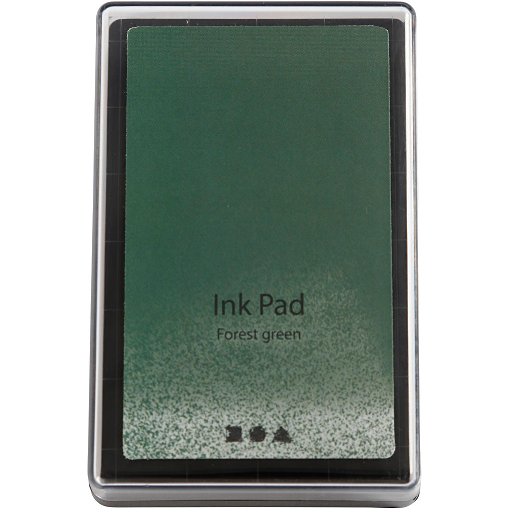 Ink Pad, H: 2 cm, size 9x6 cm, leaf green, 1 pc [HOB-285339]