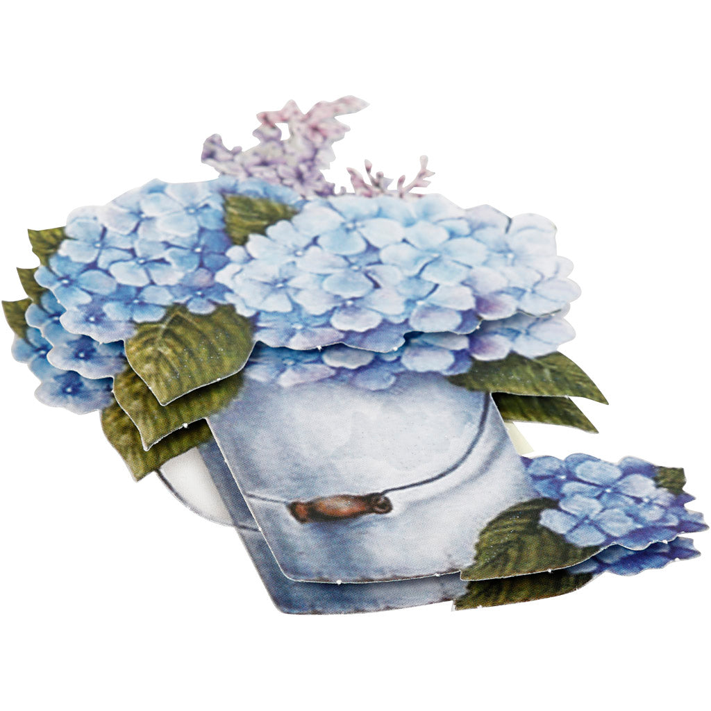 3D Decoupage Motifs, flowers, sheet 21x30 cm, 4 sheet/ 1 pack [HOB-28703]