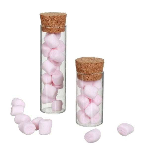Glass Tube with cork Ø3cm and 10cm tall (set of 12 pcs) [IFS-29142]