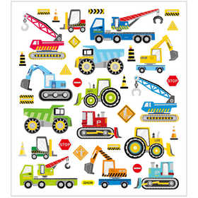 Stickers, build cars, sheet 15x16,5 cm, ca. 36 pc, 1 sheet [HOB-29175]