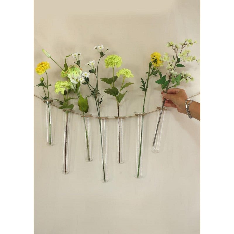 Test Tube Glass Ø4 h.28cm w. ring Ø5 cm (6 pcs) [IFS-29208]
