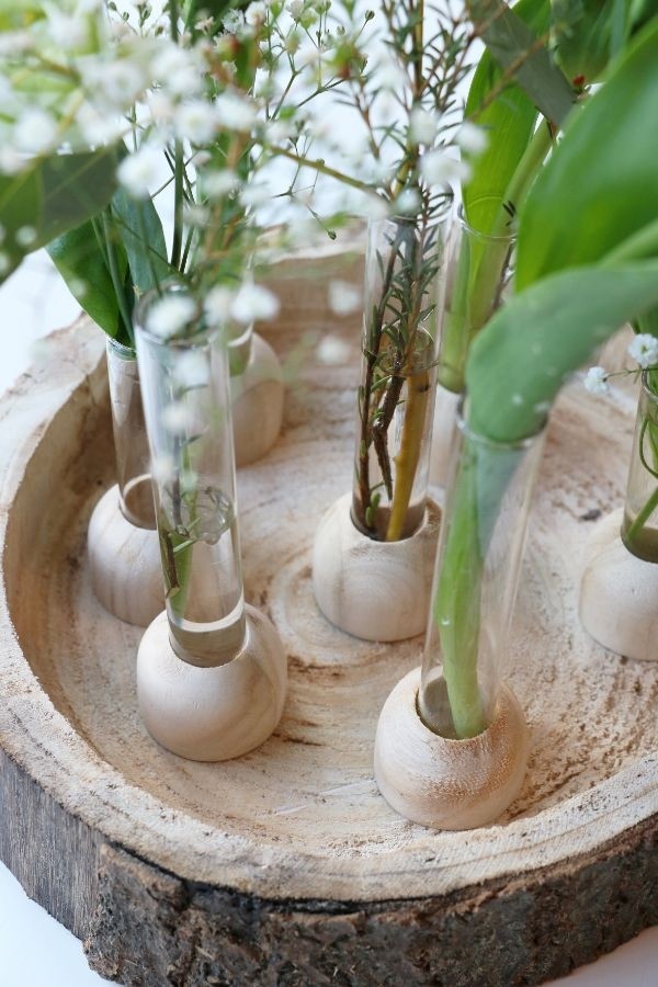 Wooden Base with Test Tube Ø2cm and 15cm tall (1 pc) [IFS-29217]