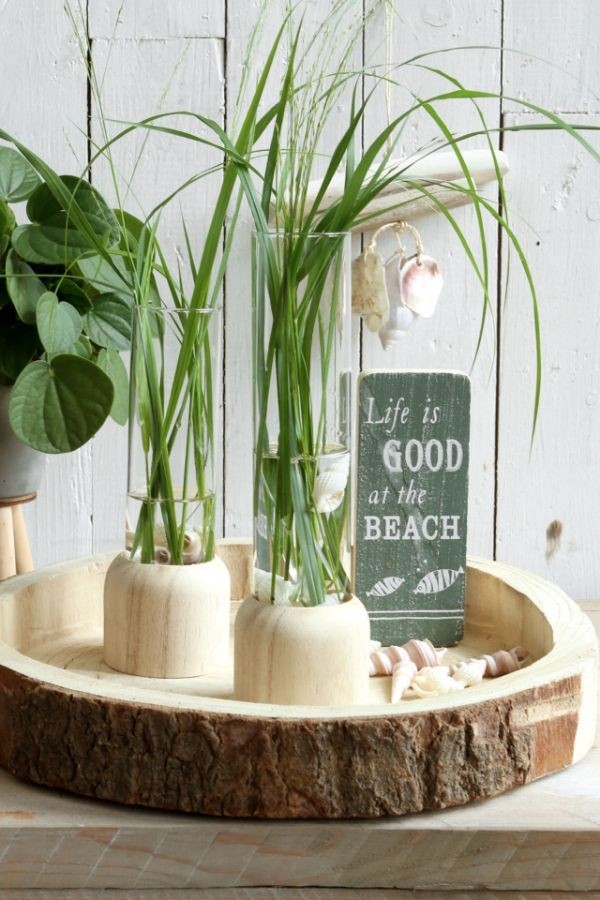 Wooden Base with Test Tube Ø5cm and 28cm tall (1 pc) [IFS-29219]