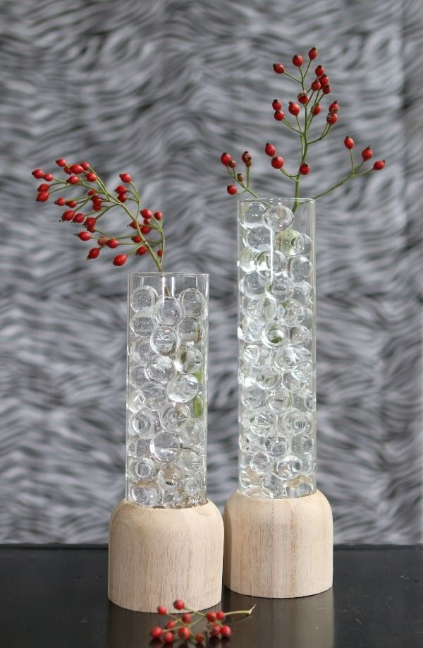 Wooden Base with Test Tube Ø5cm and 28cm tall (1 pc) [IFS-29219]