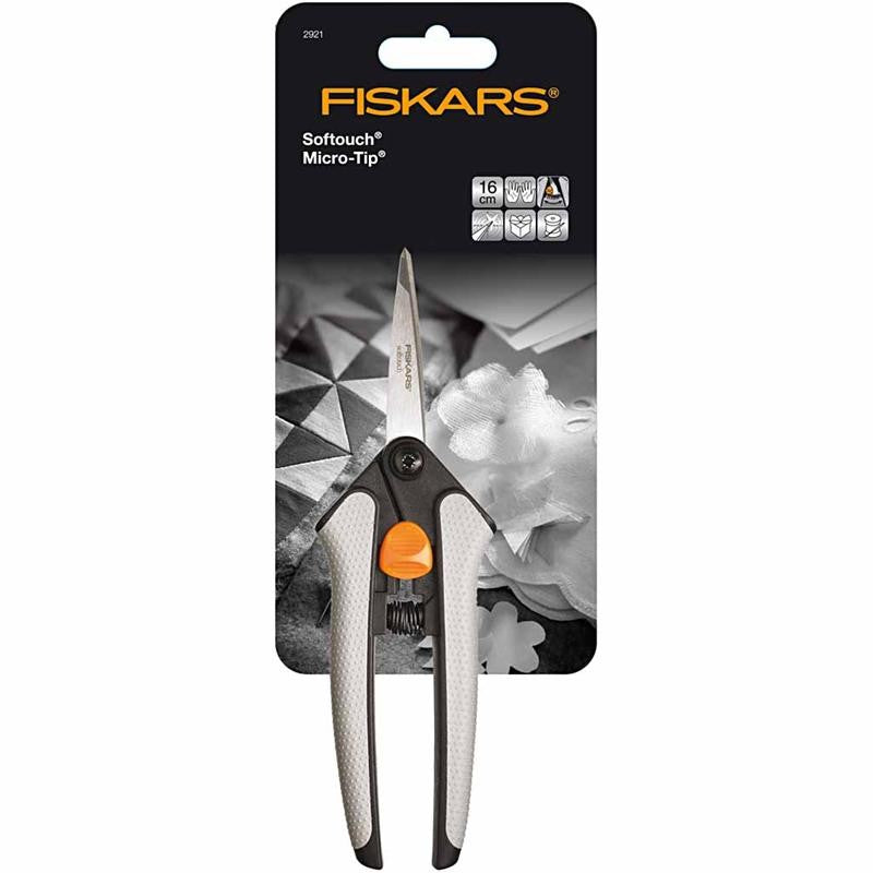 Fiskars Easy Action Softgrip® Micro-Tip®, L: 15 cm, micro spids, 1 pc [HOB-2921]