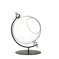 Glass Globe for Tealight with Stand Ø15 h.21cm (1 pc) [IFS-29292]