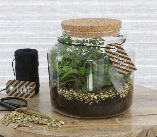 Glass Jar with Cork Ø15cm and 14 cm tall (1 pc) [IFS-29451]