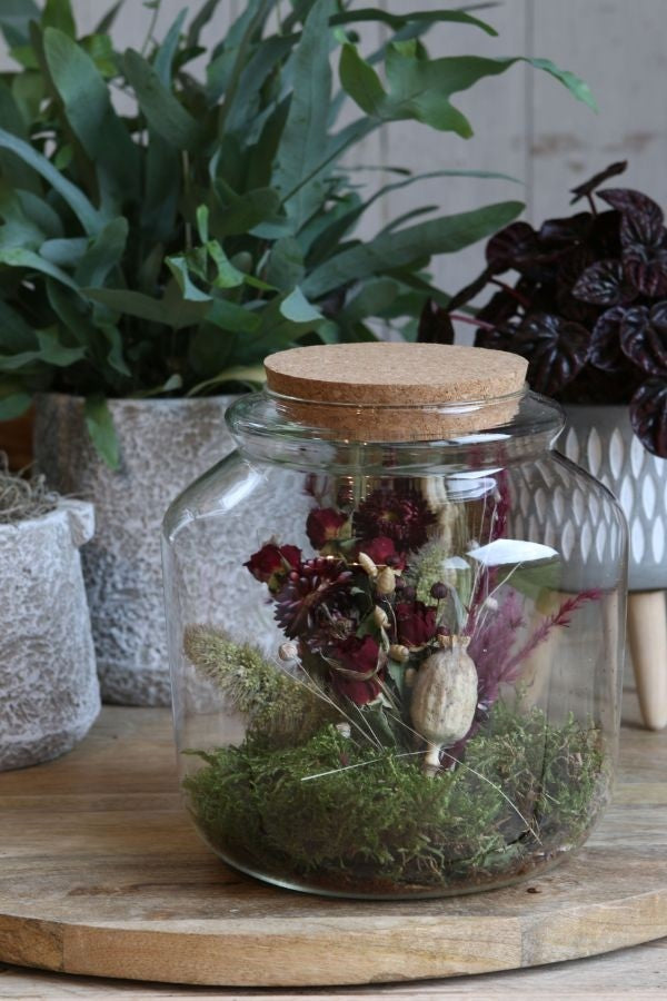 Glass Jar with Cork Ø18cm and 18 cm tall (1 pc) [IFS-29452]