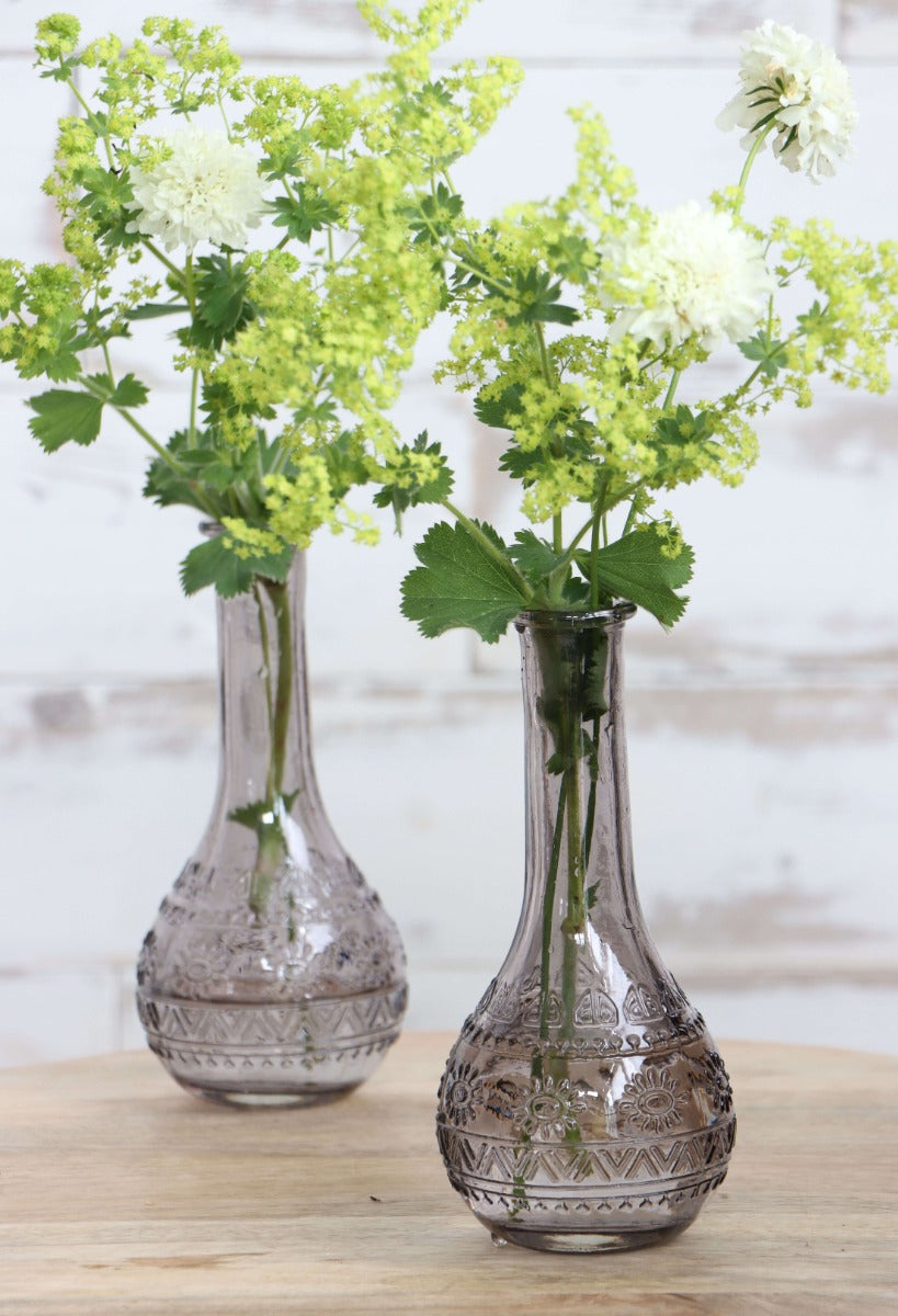 Flower vase Paris Ø7.5cm and 16cm high Grey (12 pcs.) [IFS-29726]