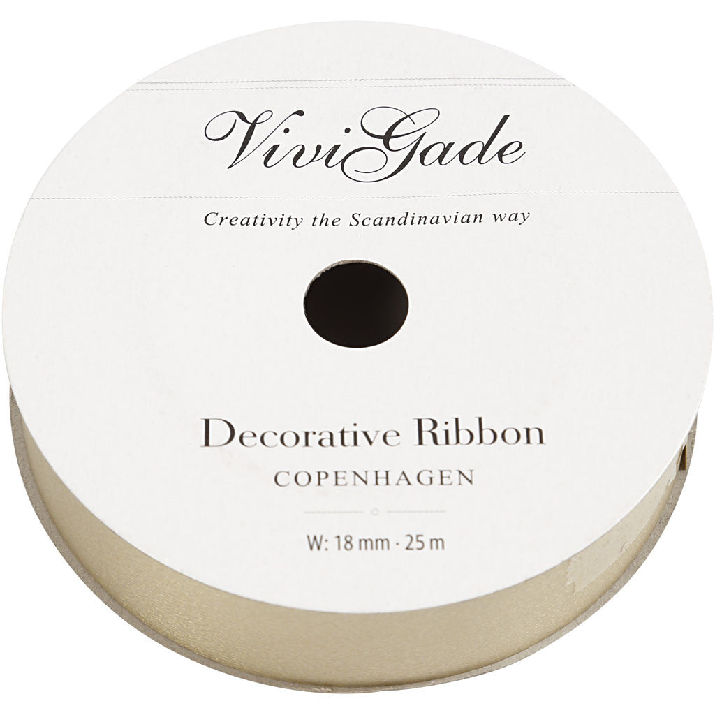 Curling Ribbon, W: 18 mm, matt, gold, 25 m/ 1 roll [HOB-20019]