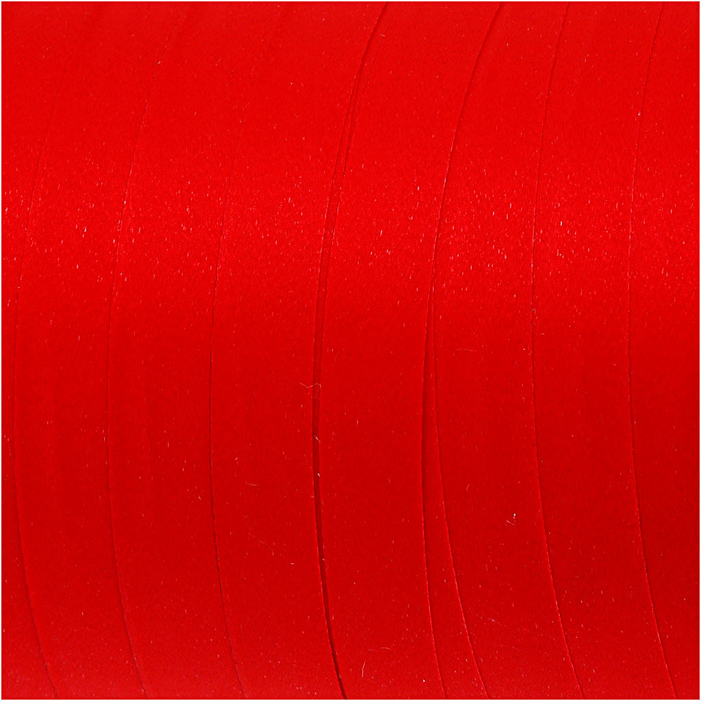 Curling Ribbon, W: 10 mm, matt, red, 250 m/ 1 roll [HOB-20026]