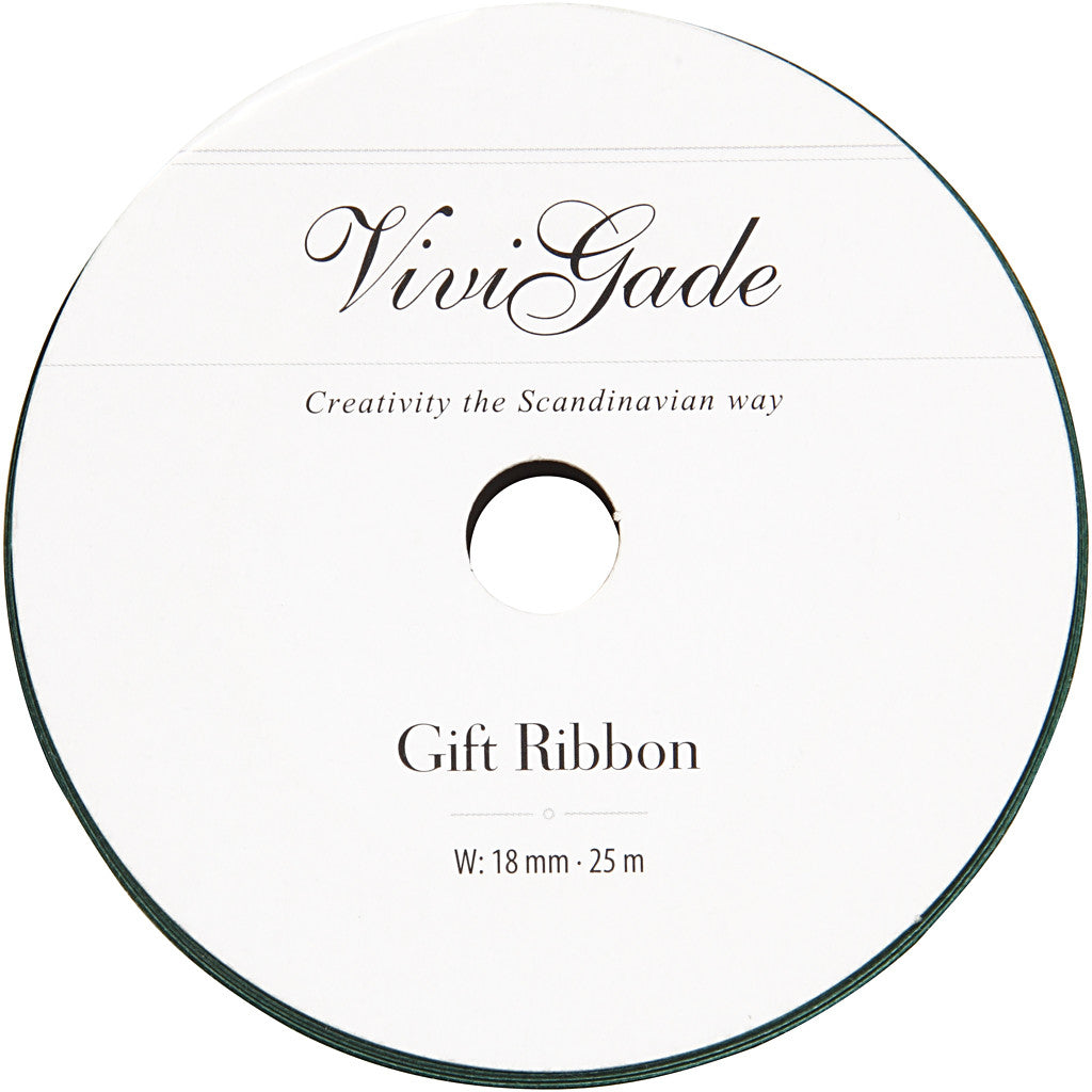 Curling Ribbon, W: 18 mm, matt, green, 25 m/ 1 roll [HOB-20048]