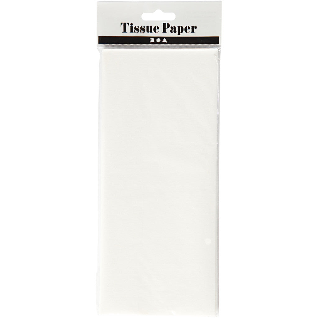 Tissue Paper, sheet 50x70 cm, 17 g, white, 10 sheet/ 1 pack [HOB-200881]
