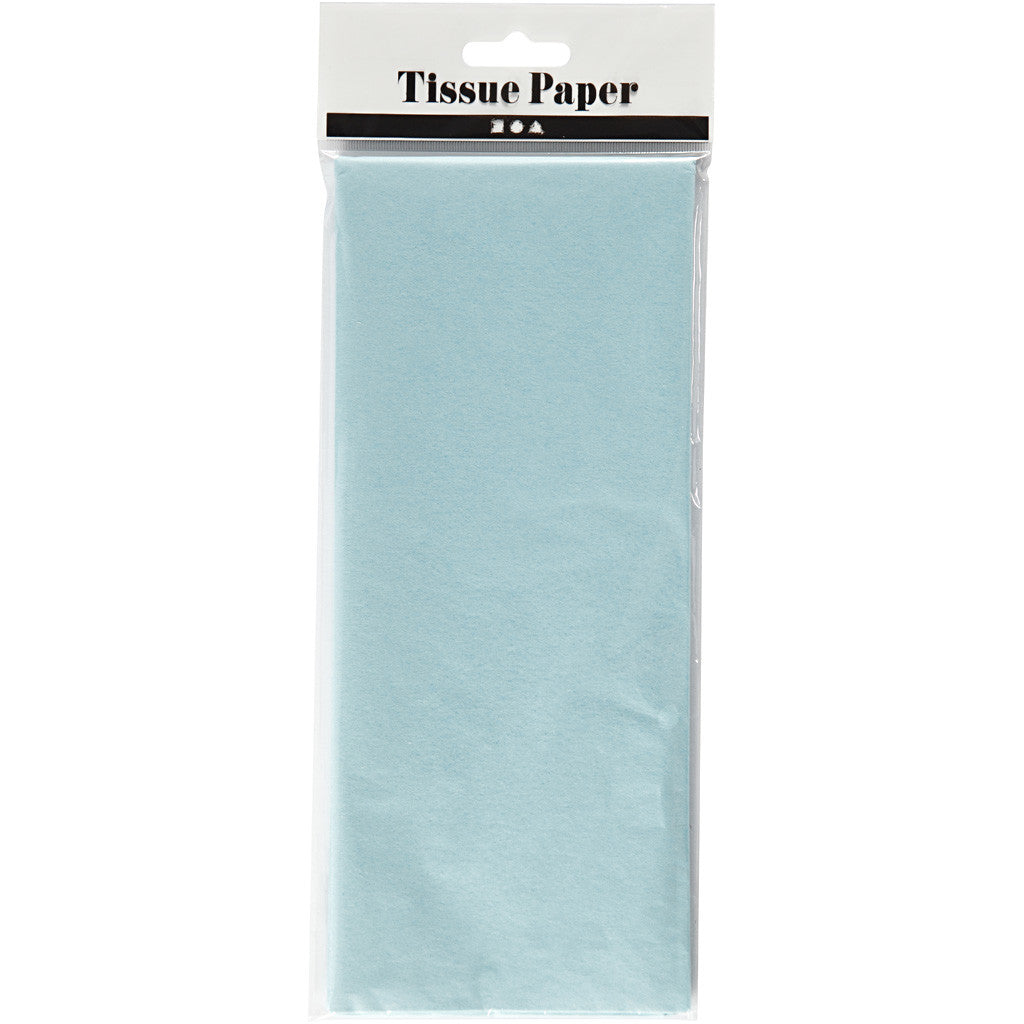 Tissue Paper, sheet 50x70 cm, 17 g, light blue, 10 sheet/ 1 pack [HOB-200886]
