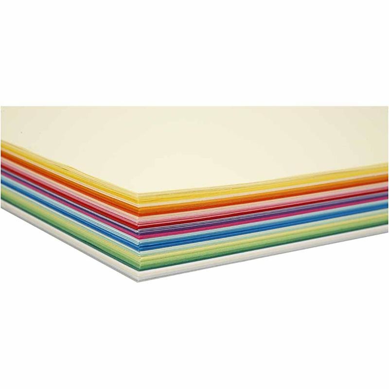 Creativ Paper, A4, sheet 210x297 mm, 80 g, assorted colours, 280 ass sheets/ 1 pack [HOB-20400]
