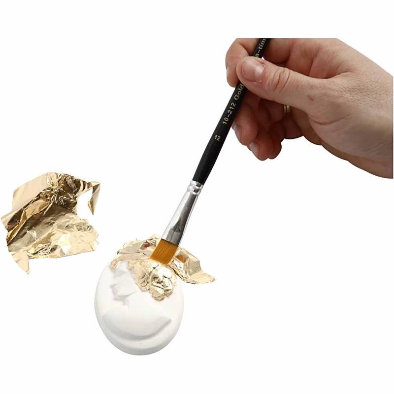 Imitation Metal Leaf, sheet 16x16 cm, gold, 0,625 m2, 25 sheet/ 1 pack [HOB-20481]