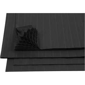 Honeycomb paper, sheet 28x17,8 cm, black, 8 sheet/ 1 pack [HOB-20501]