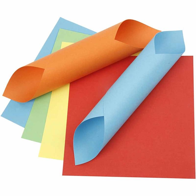 Origami Paper, size 15x15 cm, 80 g, 5x10 sheet/ 1 pack [HOB-207020]