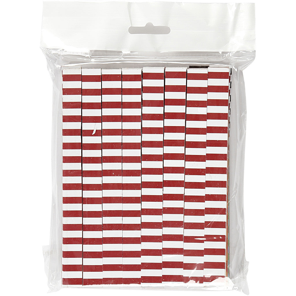 Paper Chains, Pattern, L: 16 cm, W: 15 mm, 2400 pc/ 1 pack [HOB-20783]