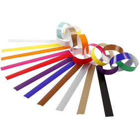 Paper Chains, L: 16 cm, W: 15 mm, assorted colours, 2400 pc/ 1 pack [HOB-20785]