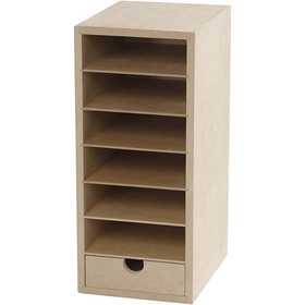 Paper Storage Unit, H: 31,5 cm, D. 18 cm, W: 14 cm, A6, 1 pc [HOB-21004]