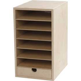 Paper Storage Unit, H: 31,5 cm, D. 24,5 cm, W: 18 cm, A5, 1 pc [HOB-21005]