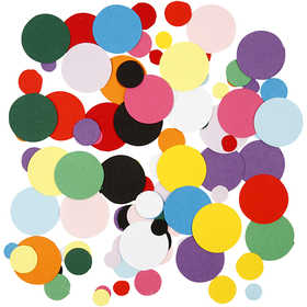 Card Mosaics, round, dia. 10+15+20 mm, 180 g/ 1 pack [HOB-21009]