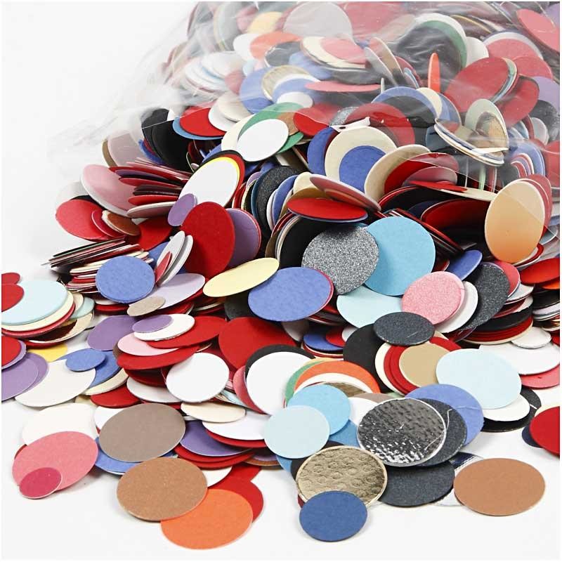 Card Mosaics, round, dia. 10+15+20 mm, 180 g/ 1 pack [HOB-21009]