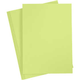 Card, A4, sheet 210x297 mm, 180 g, light green, 20 sheet/ 1 pack [HOB-21122]