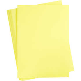 Card, A2, sheet 420x594 mm, 180 g, light yellow, 100 sheet/ 1 pack [HOB-21311]