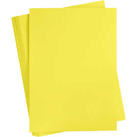 Card, A2, sheet 420x594 mm, 180 g, sun yellow, 100 sheet/ 1 pack [HOB-21312]