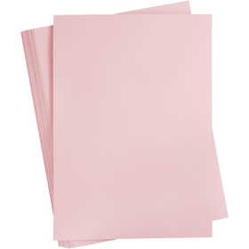 Card, A2, sheet 420x594 mm, 180 g, light pink, 100 sheet/ 1 pack [HOB-21316]