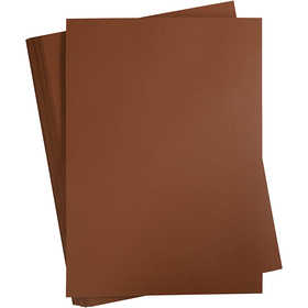 Card, A2, sheet 420x594 mm, 180 g, dark brown, 100 sheet/ 1 pack [HOB-21325]